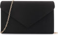 Clutch Purse for Women Evening Bags Handbags for Wedding Party Cocktail Prom Faux Suede Crossbody Shoulder Bag