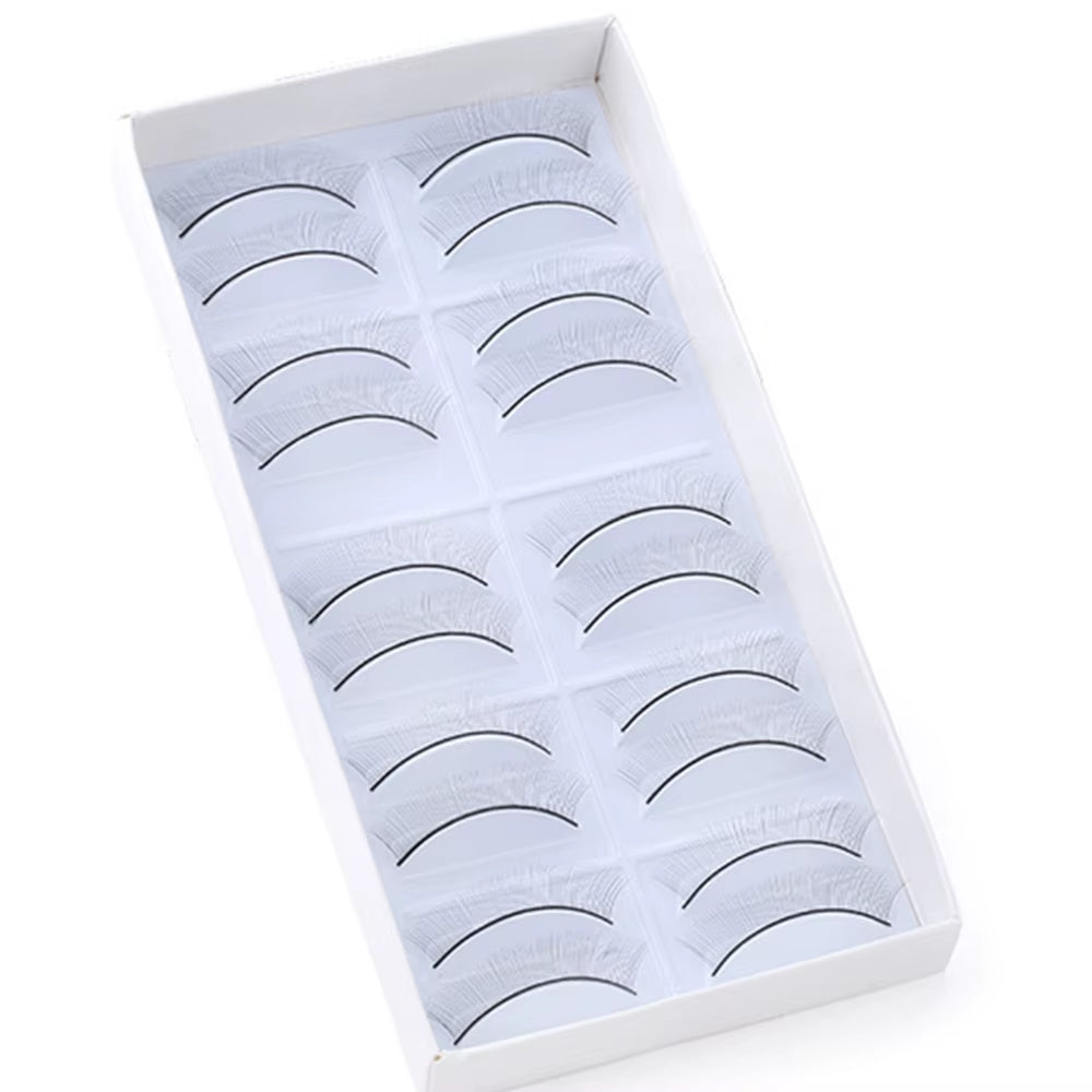 10 Pairs Training Lashes False Eyelashes Extension Tool for Makeup Practice UK