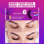 10 Pairs Magnetic Cat Eye Eyelashes with Natural Eyeliner 3D Magnetic Eyelashes with Natural Look Eyeliner Magnetic Eyelashes 19.8Cm*14.5Cm*1.5Cm