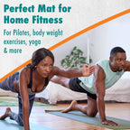 Yoga Mat - Multipurpose Exercise Mat for Men, Women and Kids, Ideal Non Slip Workout Mats for Yoga, Pilates, Gym Exercise with Carrying Strap
