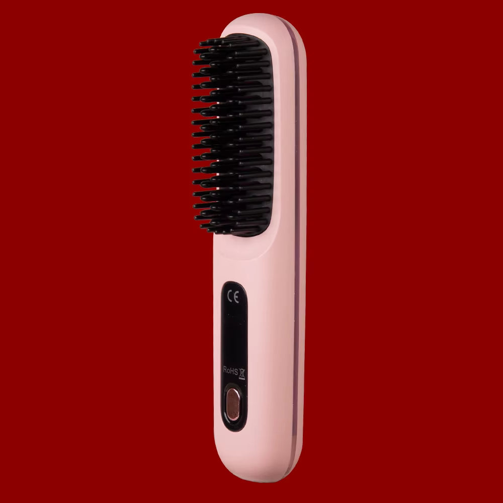 Wireless Portable Hair Straightener Professional Quick Heated Electric Hot Comb Hair Straightener Negative Ion Hairstyle Brush
