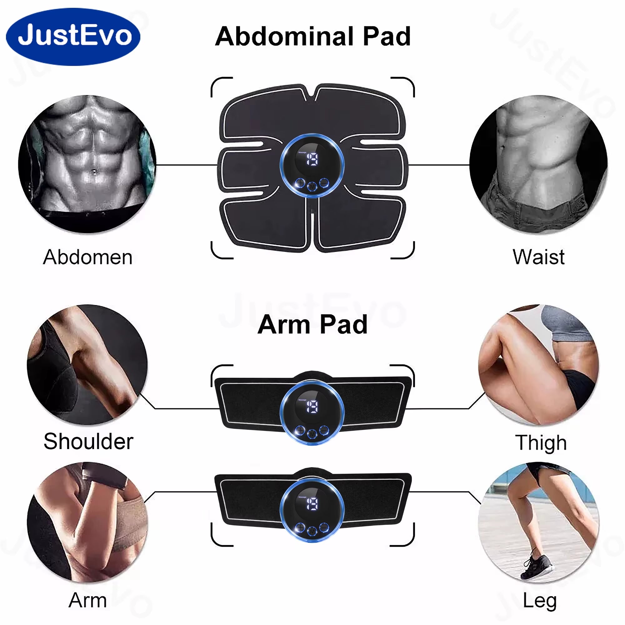 Abdominal Muscle Training Massage Pad, Portable, Suitable for Business Trips, Travel, and Home Use.Tj-P1