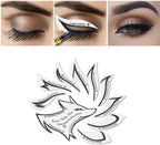 Eye Makeup Template Stickers, 24Pcs Template Eye Makeup Tools, Nine-Tailed Fox Eyeshadow Eyeliner Makeup Tools