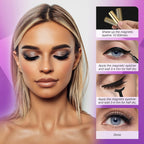 10 Pairs Magnetic Cat Eye Eyelashes with Natural Eyeliner 3D Magnetic Eyelashes with Natural Look Eyeliner Magnetic Eyelashes 19.8Cm*14.5Cm*1.5Cm