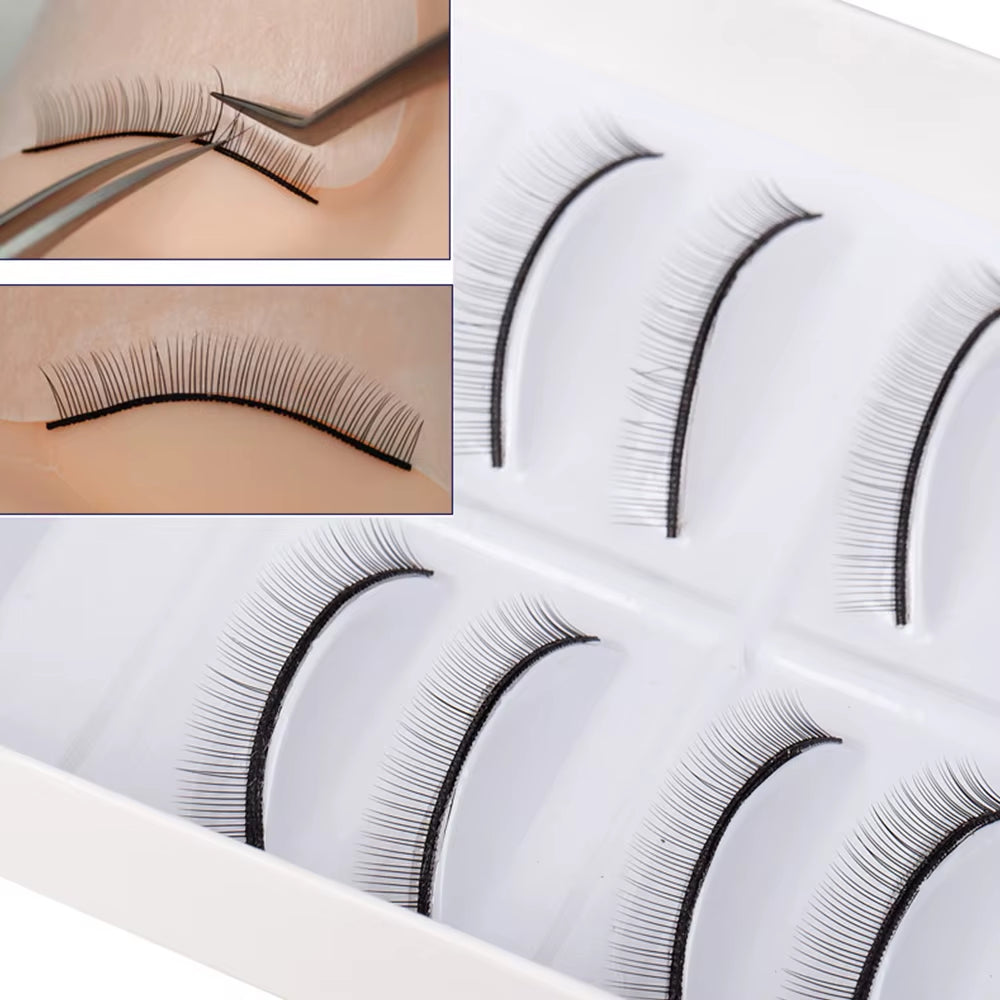 10 Pairs Training Lashes False Eyelashes Extension Tool for Makeup Practice UK