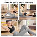 Sit-Up Assistant Device 3 Suction Cups Adjustable Ankle Support Elastic Band Core Workout Trainer for Fitness Abdominal Arms Leg