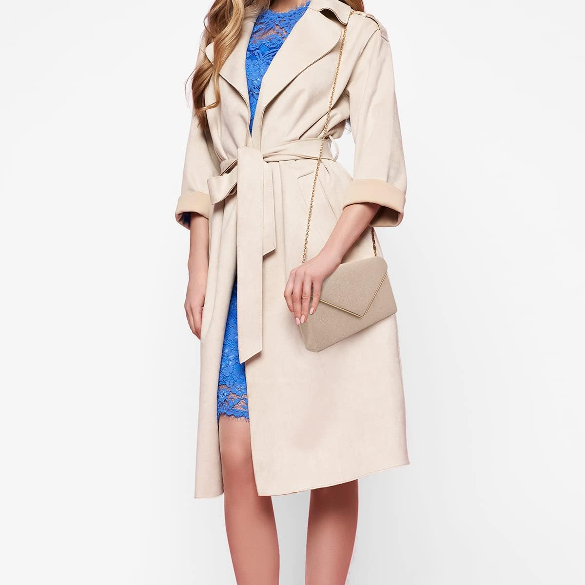 Clutch Purse for Women Evening Bags Handbags for Wedding Party Cocktail Prom Faux Suede Crossbody Shoulder Bag