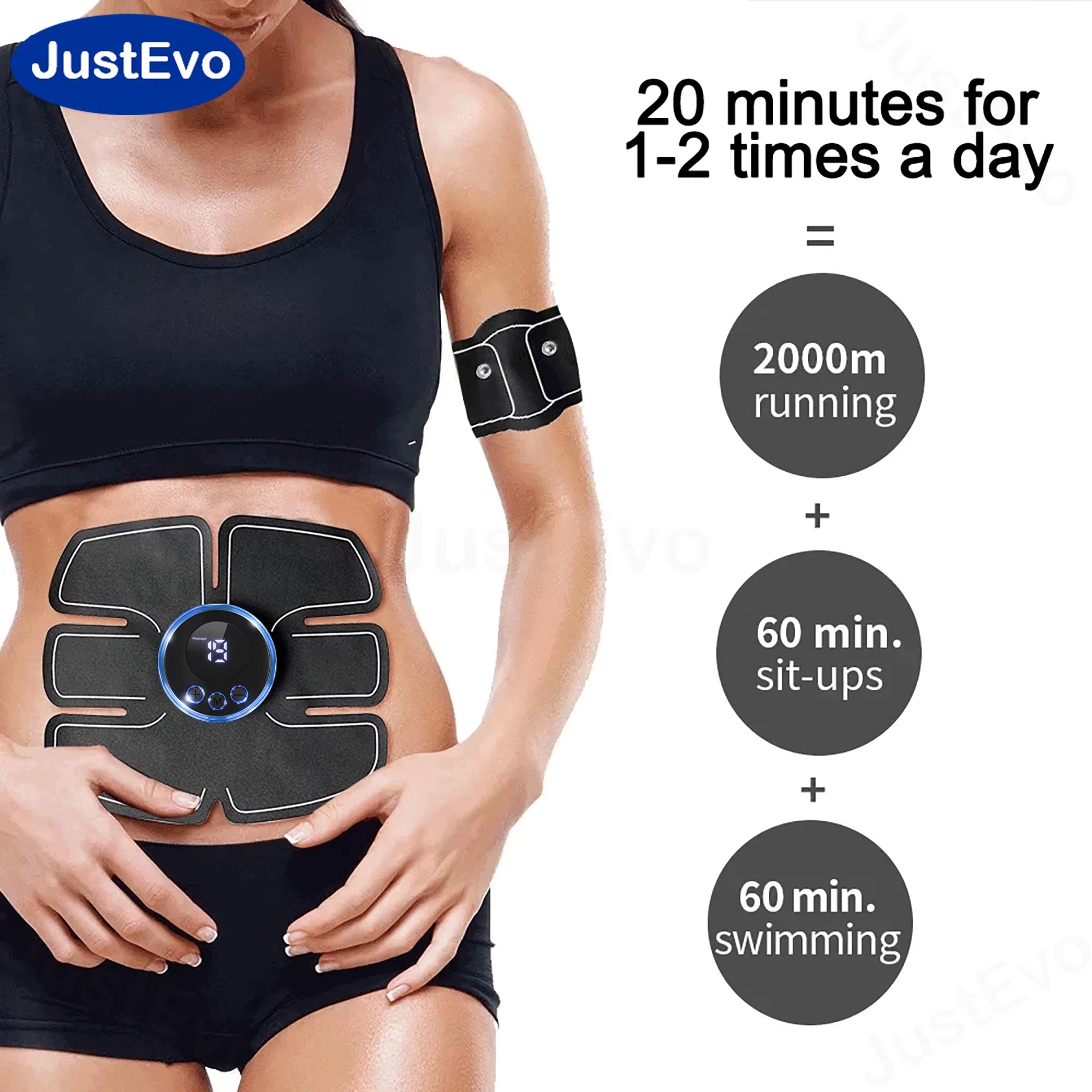 Abdominal Muscle Training Massage Pad, Portable, Suitable for Business Trips, Travel, and Home Use.Tj-P1