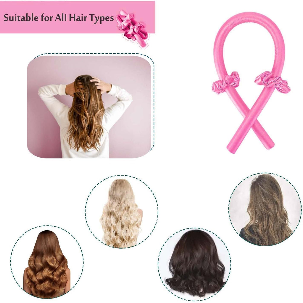 Heatless Hair Curlers，Heatless Curling Rod Headband Lazy Curler Set, No Heat Hair Rollers for Long Hair Silk Hair Wrap for Sleeping DIY Hair Styling Tools for Women
