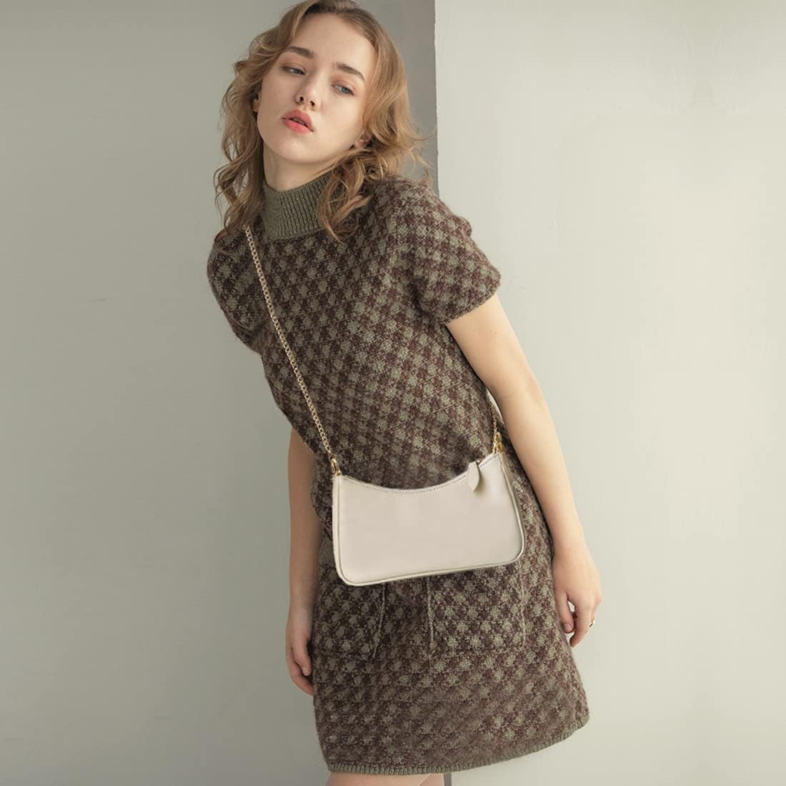 VODIU Clutch Tote Handbags with 2 Removable Straps and Zipper Closure Crossbody Bags Shoulder Purse Handbag for Women