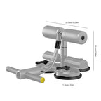 Sit-Up Assistant Device 3 Suction Cups Adjustable Ankle Support Elastic Band Core Workout Trainer for Fitness Abdominal Arms Leg