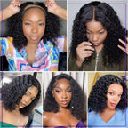 Glueless Wigs Human Hair Water Wave Bob Wig Human Hair 100% Ready to Wear Curly Wave Human Hair Wigs 7X5 Lace Bob Top Quality
