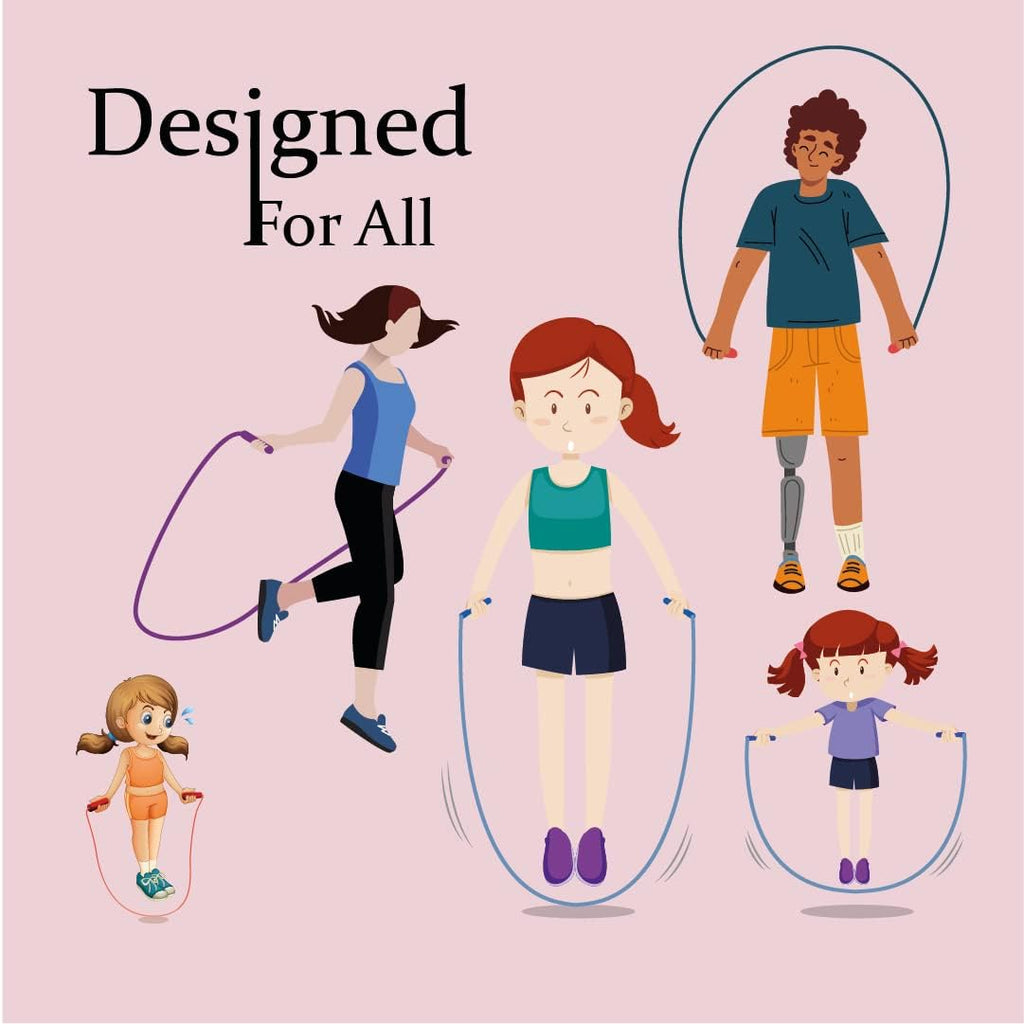 Muza Skipping Rope Adult for Home Exercise & Body Fitness Men, Women and Kids | Speed Jumping Rope with Non Slip Handle | Adjustable Skipping Rope for Fitness, Crossfit and MMA (Pink)