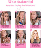 Heatless Hair Curlers，Heatless Curling Rod Headband Lazy Curler Set, No Heat Hair Rollers for Long Hair Silk Hair Wrap for Sleeping DIY Hair Styling Tools for Women