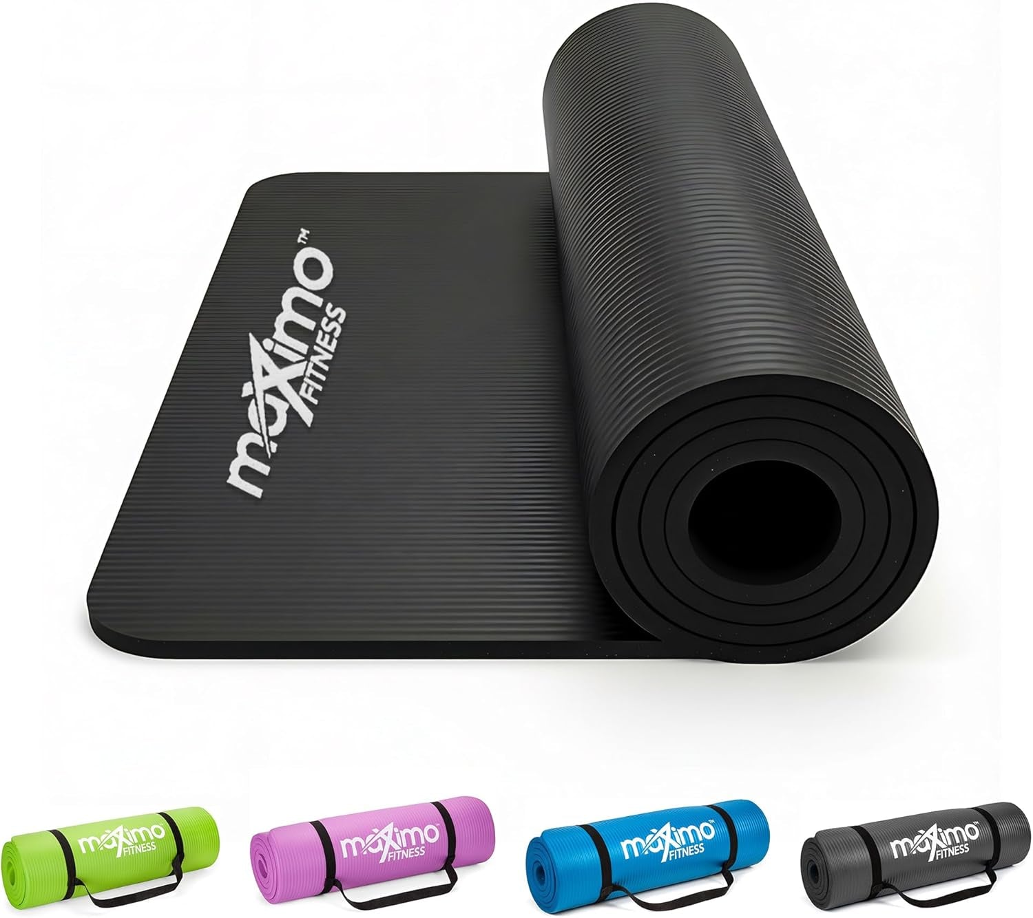Yoga Mat - Multipurpose Exercise Mat for Men, Women and Kids, Ideal Non Slip Workout Mats for Yoga, Pilates, Gym Exercise with Carrying Strap