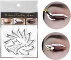 Eye Makeup Template Stickers, 24Pcs Template Eye Makeup Tools, Nine-Tailed Fox Eyeshadow Eyeliner Makeup Tools