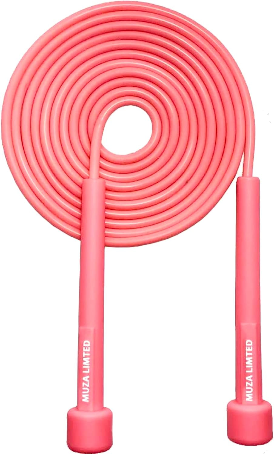 Muza Skipping Rope Adult for Home Exercise & Body Fitness Men, Women and Kids | Speed Jumping Rope with Non Slip Handle | Adjustable Skipping Rope for Fitness, Crossfit and MMA (Pink)