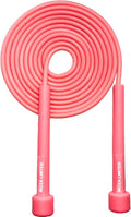 Muza Skipping Rope Adult for Home Exercise & Body Fitness Men, Women and Kids | Speed Jumping Rope with Non Slip Handle | Adjustable Skipping Rope for Fitness, Crossfit and MMA (Pink)