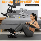 Sit-Up Assistant Device 3 Suction Cups Adjustable Ankle Support Elastic Band Core Workout Trainer for Fitness Abdominal Arms Leg