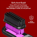 Wireless Portable Hair Straightener Professional Quick Heated Electric Hot Comb Hair Straightener Negative Ion Hairstyle Brush