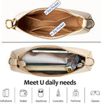 VODIU Clutch Tote Handbags with 2 Removable Straps and Zipper Closure Crossbody Bags Shoulder Purse Handbag for Women