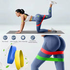 Resistance Bands, [Set of 5] Skin-Friendly Resistance Fitness Exercise Loop Bands with 5 Different Resistance Levels - Carrying