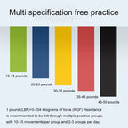 Resistance Bands, [Set of 5] Skin-Friendly Resistance Fitness Exercise Loop Bands with 5 Different Resistance Levels - Carrying